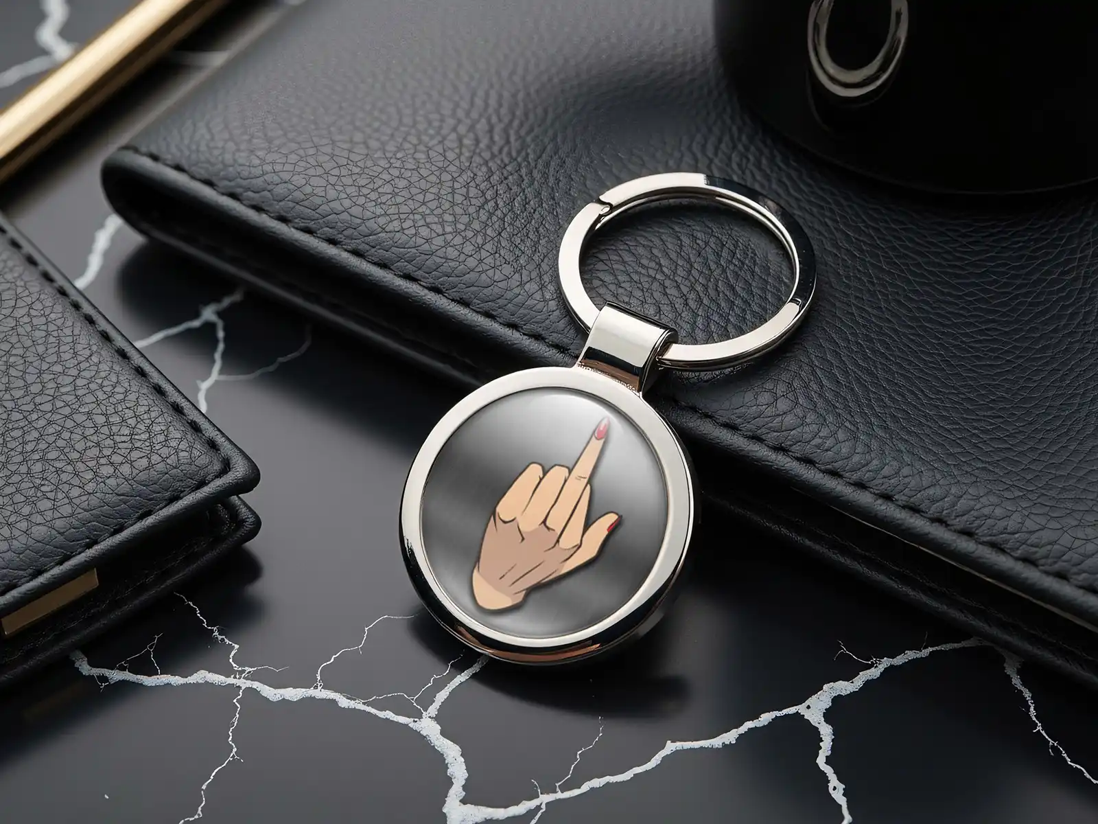 Dog Keychain Steel Premium Force